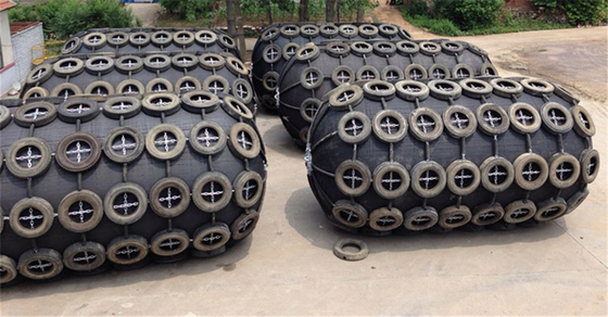 Ống chắn bùn hàng hải khí nén 3.3x6.5m Cao su tự nhiên áp suất cao