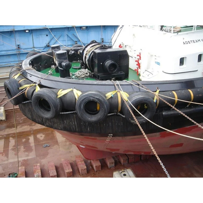 200-450mm chiều cao kéo thuyền Fender với chứng nhận bởi PIANC và 70-85A độ cứng