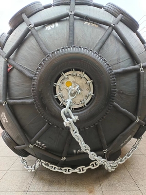 0.5-4.5m đường kính Yokohama Marine Fender với lực phản ứng thấp và 2 năm bảo hành