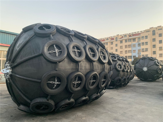 Ống chắn bùn hàng hải khí nén 3.3x6.5m Cao su tự nhiên áp suất cao